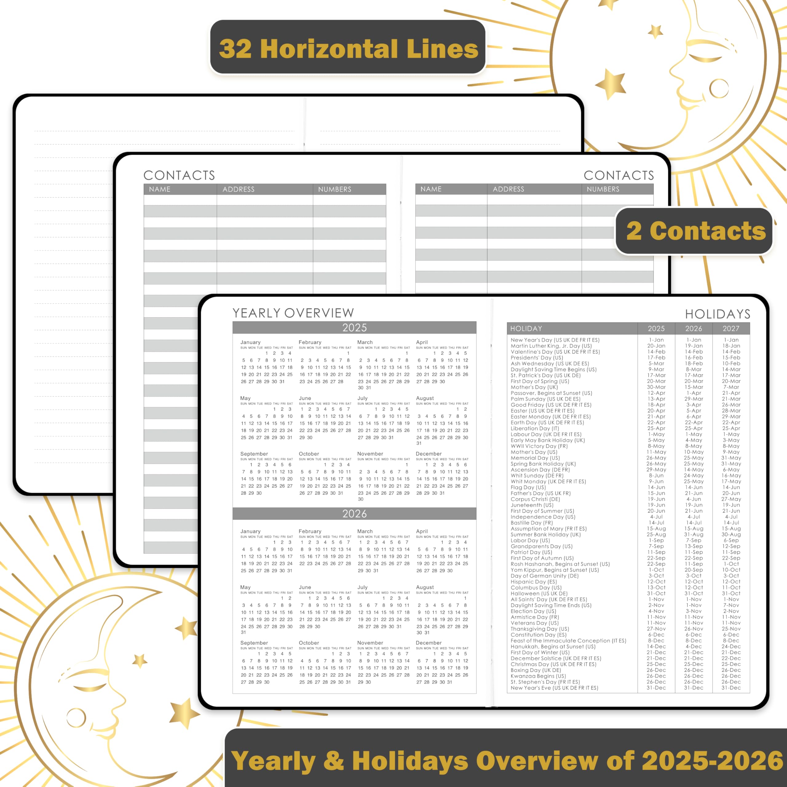 2025-2026 Academic Planner - July 2025 to June 2026 Weekly & Monthly Organizer, 5.75