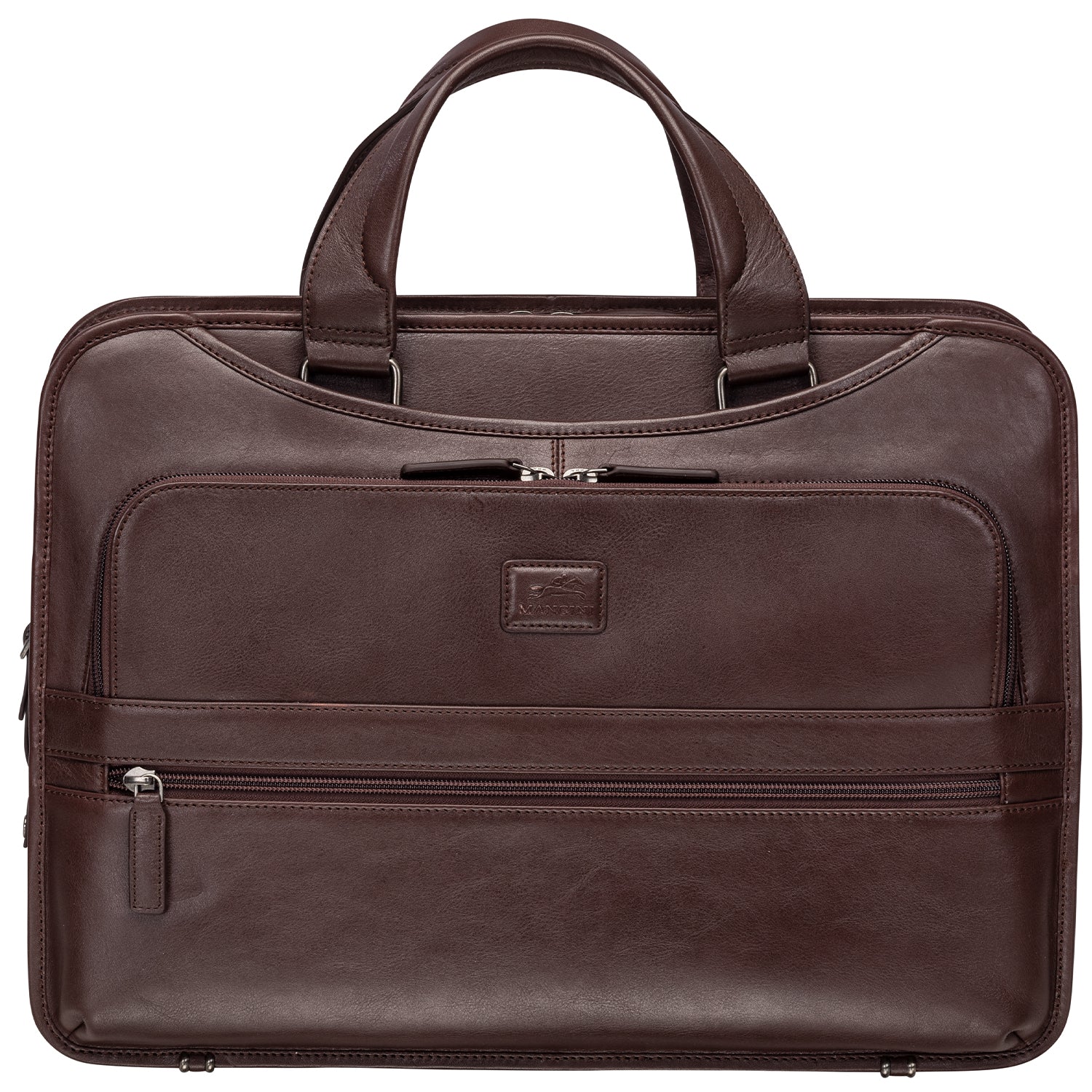 Mancini MILAN Triple Compartment 15.6 Inch Laptop Briefcase - Professional Business Messenger Bag for Work, Travel & Office - Fits Laptop, Tablet & Accessories