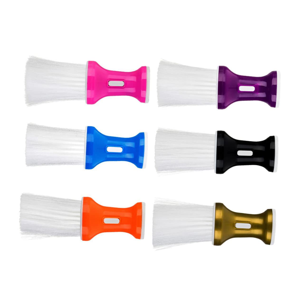 FOMIYES 6-Piece Professional Nail & Hair Brush Set - Nail Dust Collector, Hair Removal, Hairdressing & Salon Cleaning Brushes for Men - Perfect for Manicures, Grooming & Styling at Home or Salon