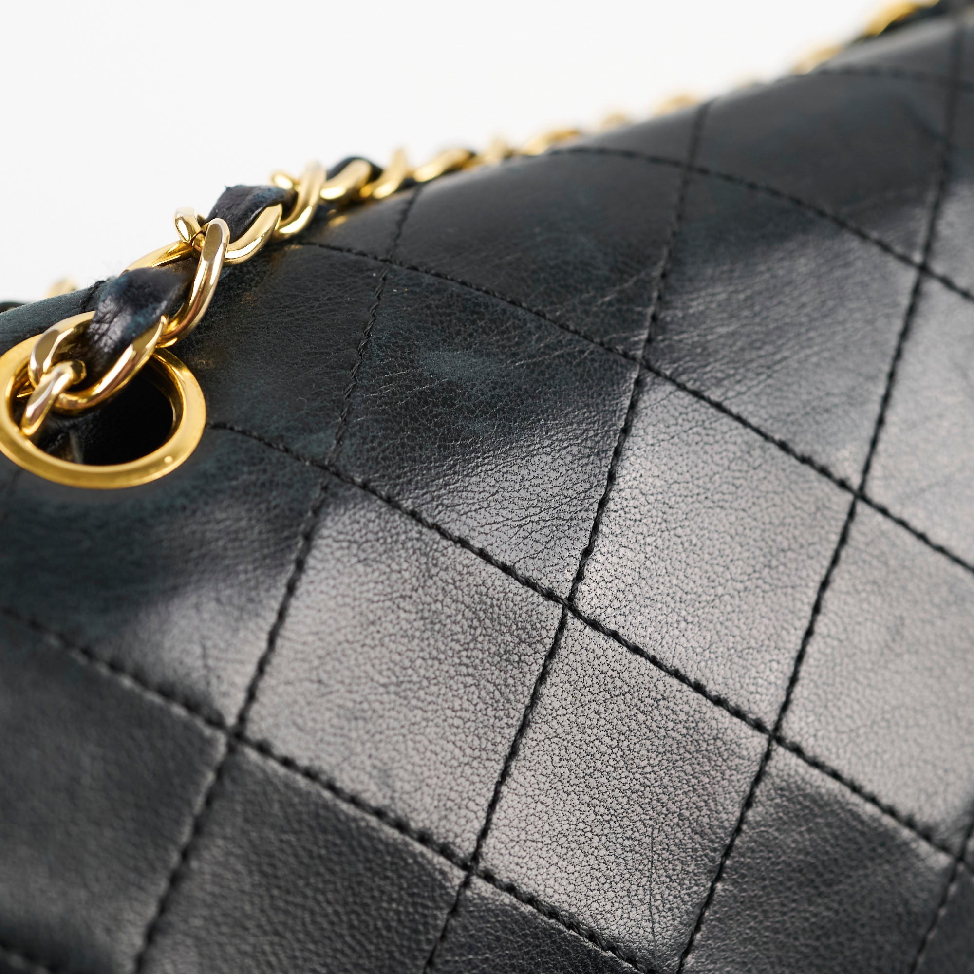 Vintage Chanel Medium/Large Double Classic Flap Bag in Black - Perfect for Evening Events, Date Nights & Luxury Fashion Collectors