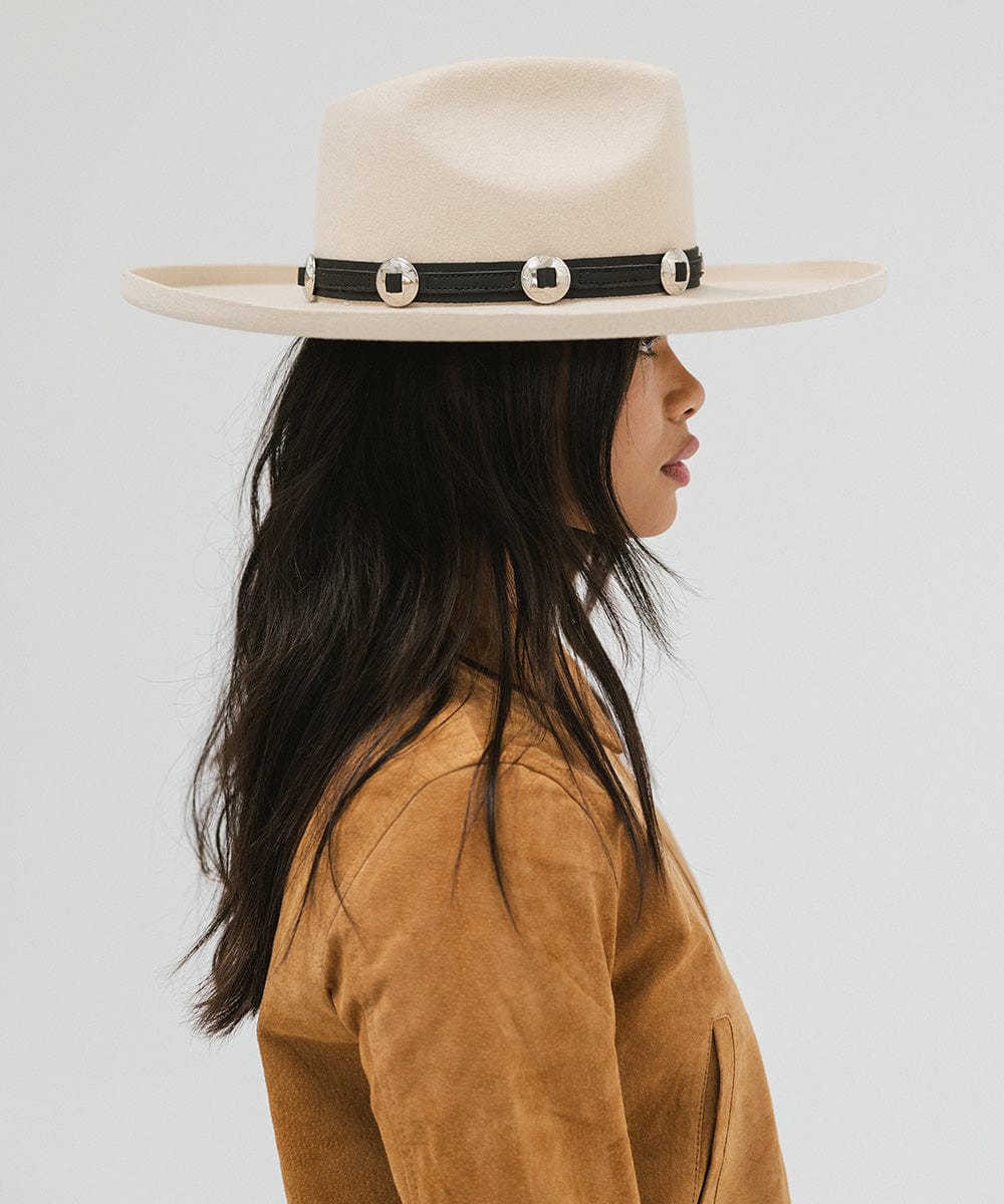 Amelia Pencil Brim Fedora Hat for Women - Stylish Wide Brim Sun Hat for Outdoor, Beach, and Summer Fashion