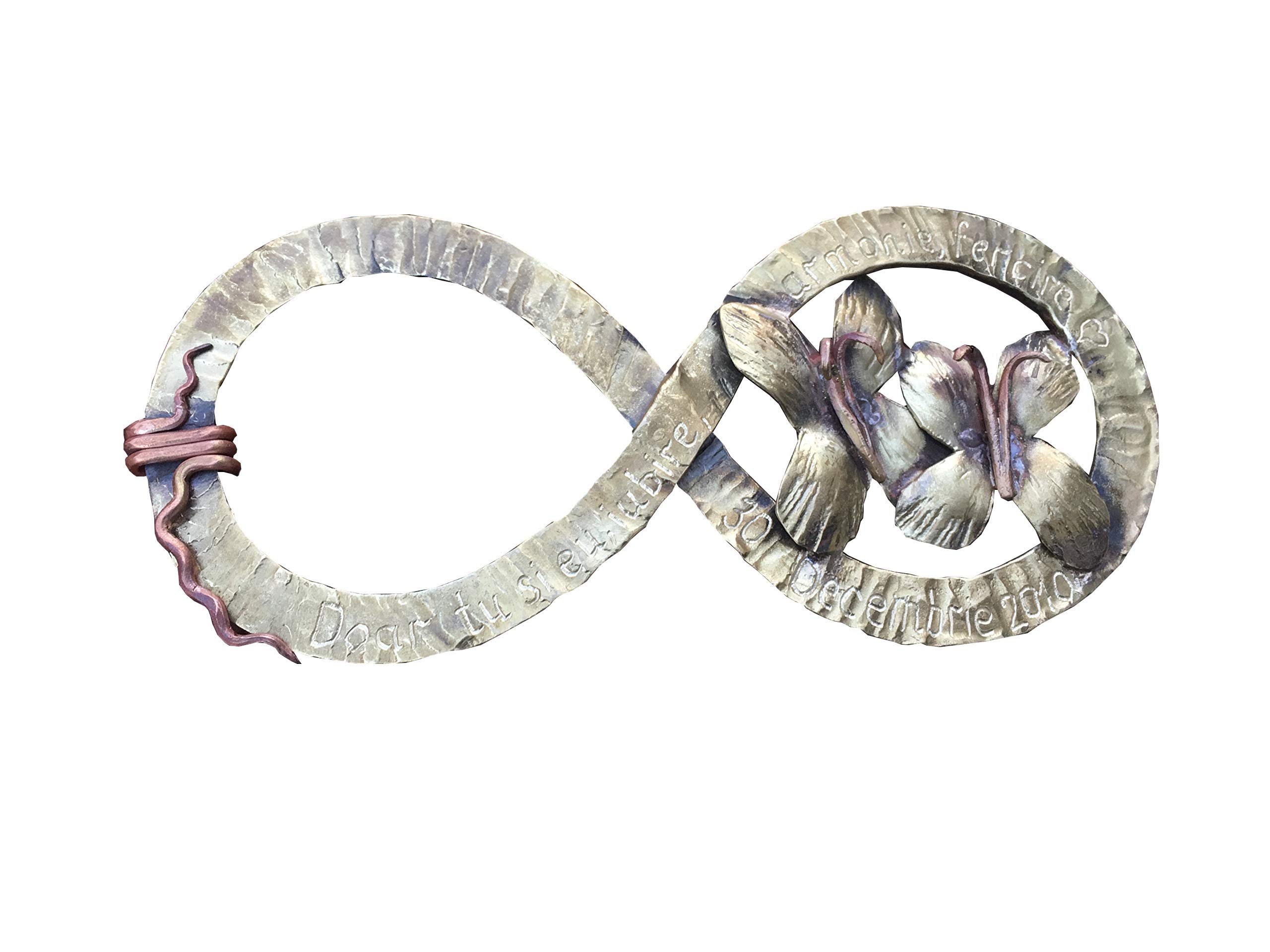 Elegant Bronze Infinity Sign - Unique Bronze Gift for Her, 19th & 8th Anniversary Present - Romantic Home Decor for Couples & Special Occasions