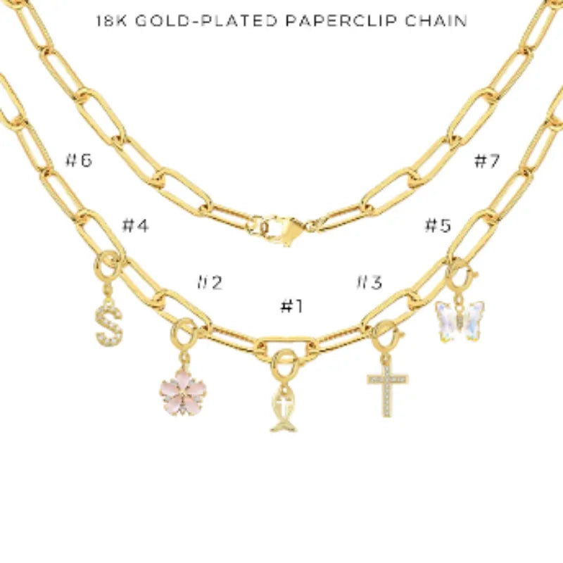 Elegant Charm Necklace with Assorted Pendants - Perfect for Gifts, Parties & Everyday Wear | $64.00