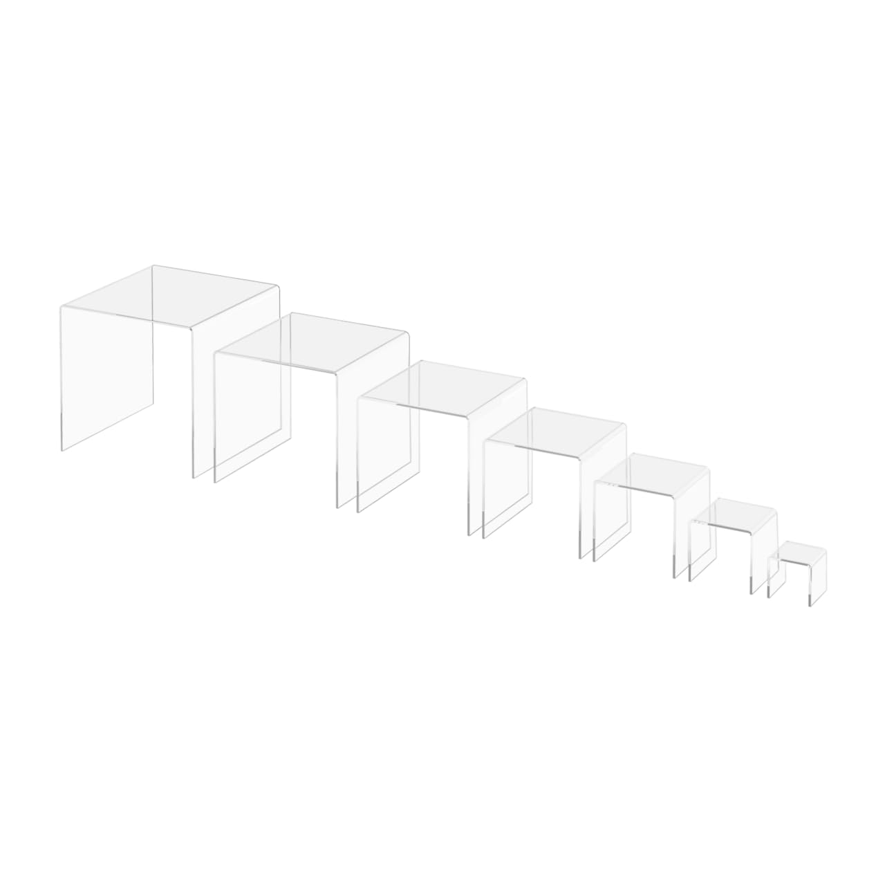 7-Piece Acrylic Riser Display Stand Set (2
