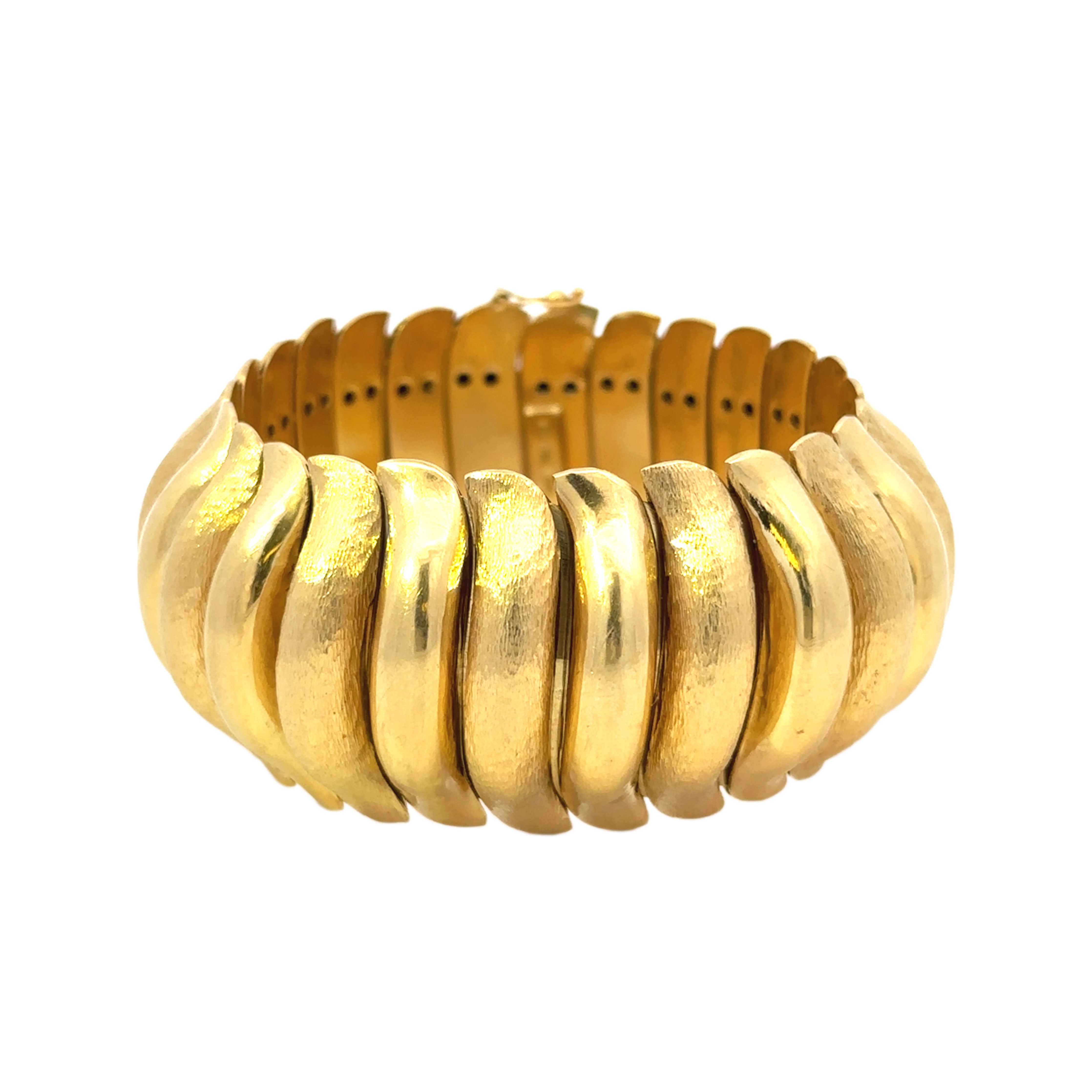 Vintage 18K Gold Italian Bracelet for Women - Elegant Handmade Jewelry Gift for Anniversary, Birthday & Special Occasions