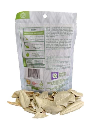 Boldo Leaves Tea from Peru - 100% Natural Herbal Infusion for Digestive Health & Liver Support (30g) - Relaxing Herbal Tea for After Meals & Wellness Rituals