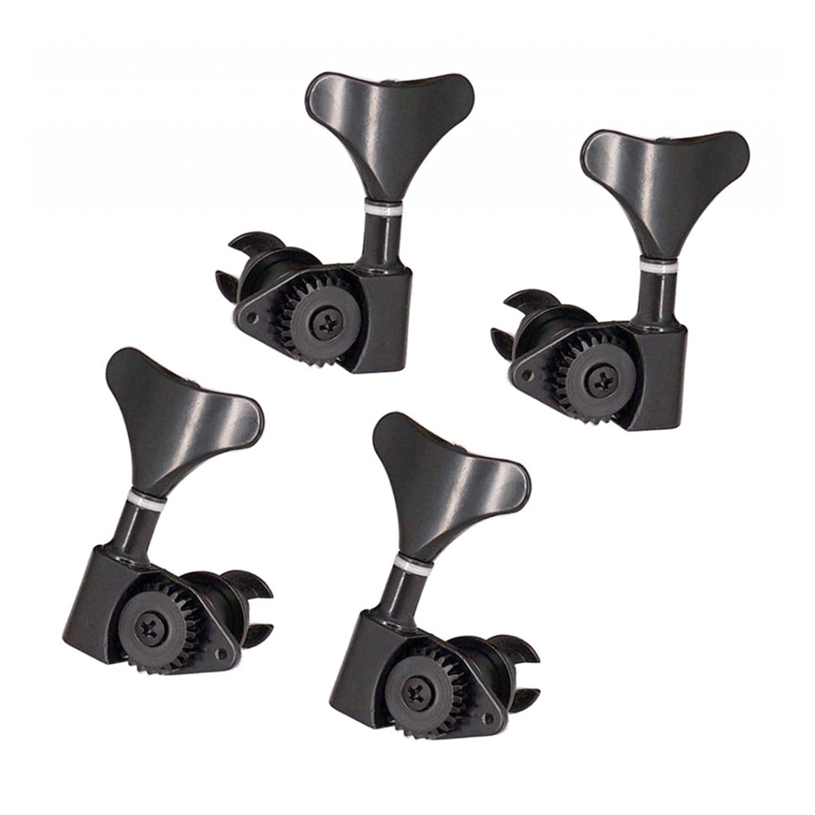 4-Piece Heavy Duty Zinc Alloy Guitar Tuning Pegs - 2 Right & 2 Left Machine Heads for Guitar & Bass - Perfect for String Replacement & Instrument Maintenance