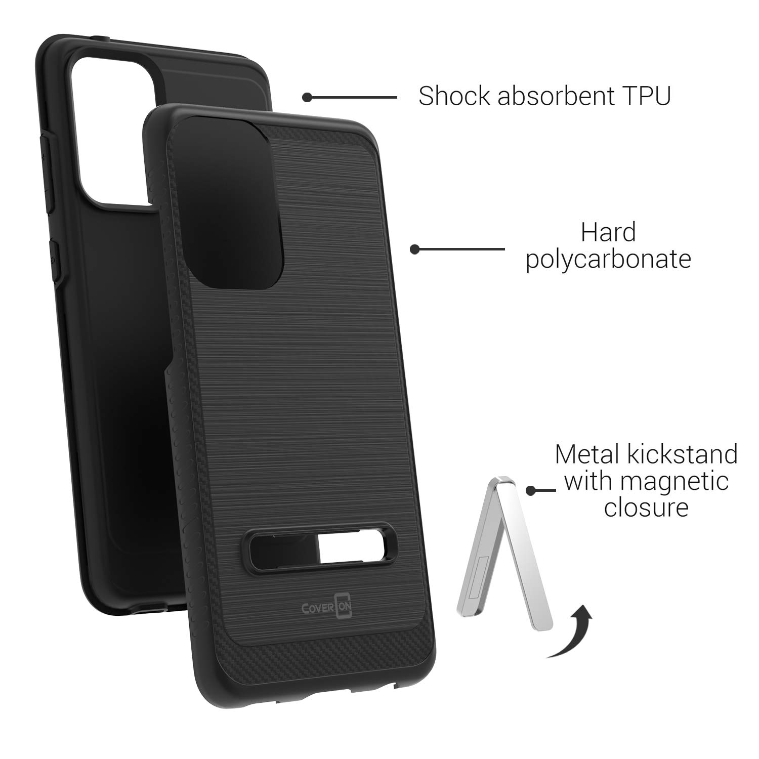 Magnetic Samsung Galaxy A52 Case - Metal Rugged Cover for Work & Travel