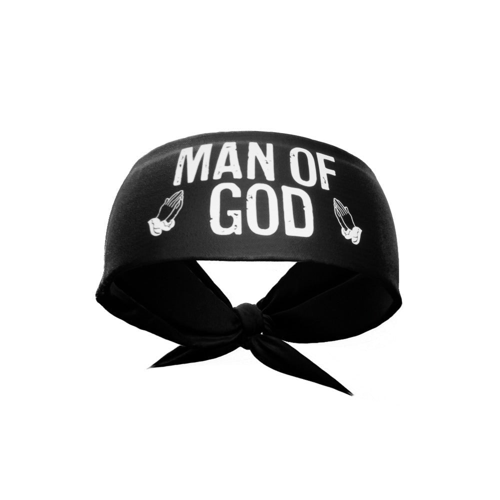 Men's Christian Headband - Religious Faith Inspired Tie Headband for Prayer, Worship & Daily Wear - Perfect for Church, Bible Study & Outdoor Activities