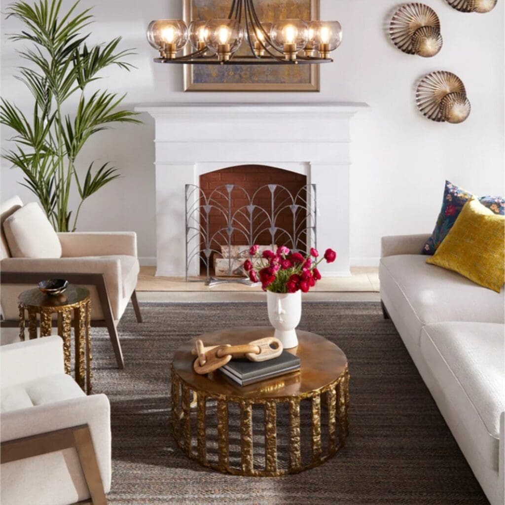 Cyan Design 11142 Lucila Large Gold Coffee Table - Elegant Living Room Centerpiece for Modern Home Decor