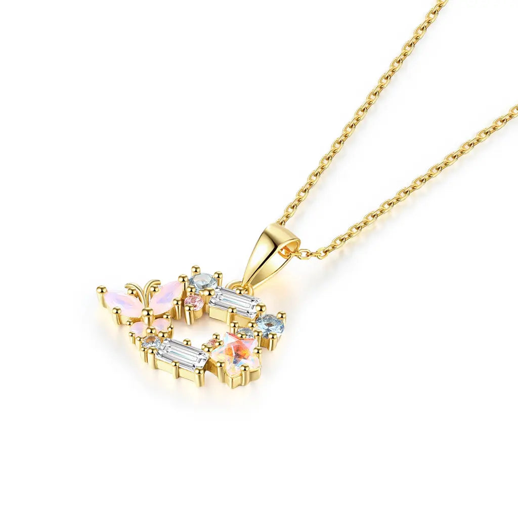 Vanessa Pendant Necklace for Women - Elegant Gold Plated Jewelry Gift for Her - Perfect for Date Night, Wedding & Special Occasions