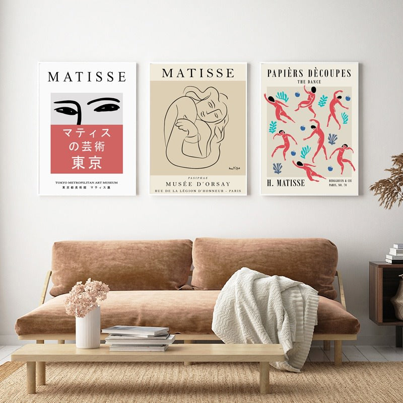 Matisse Abstract Art Canvas Posters - Modern Wall Decor for Living Room, Bedroom & Office | High-Quality Fine Art Prints