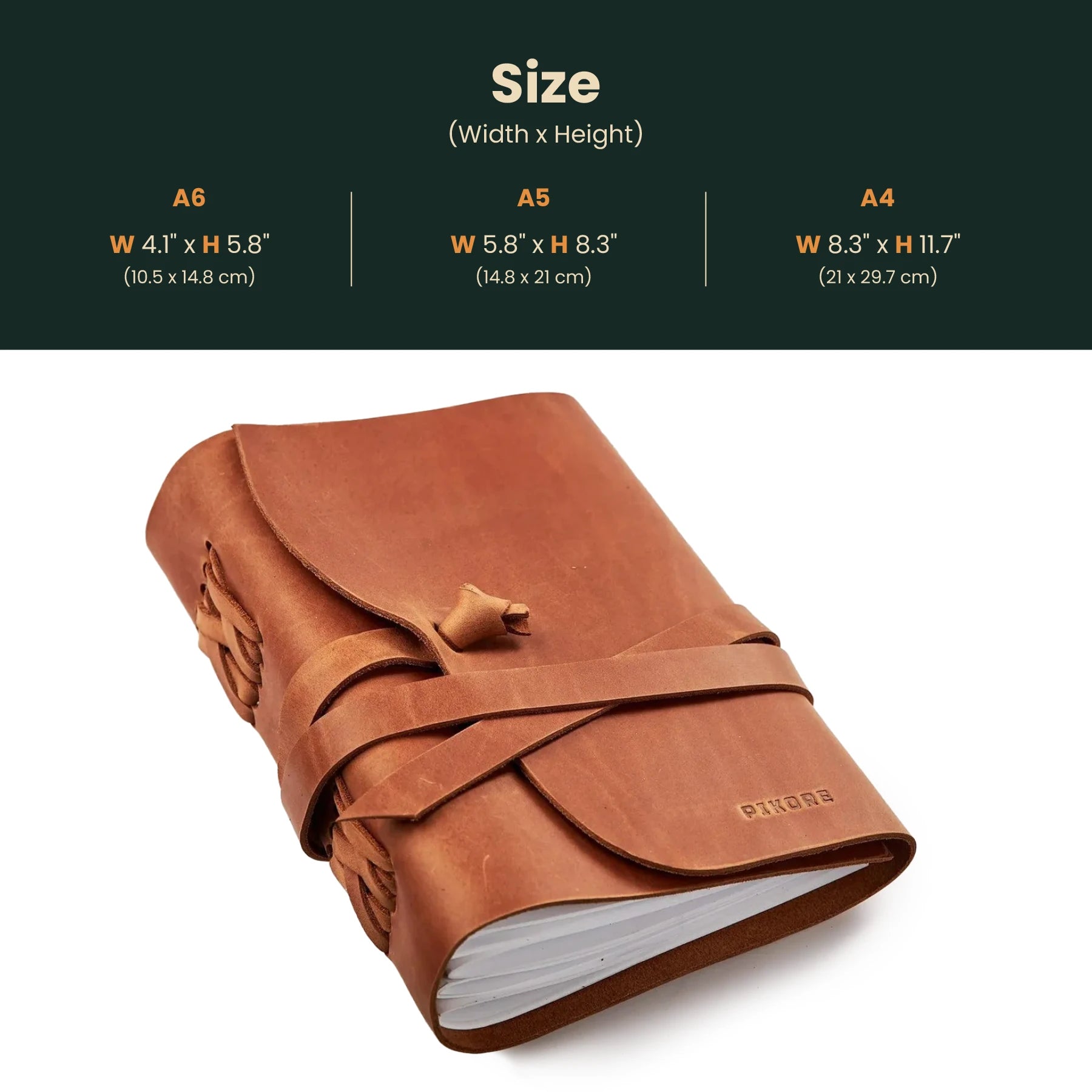 Premium Leather Journal for Writing & Sketching - Handcrafted Genuine Leather Notebook, Perfect for Travel, Bullet Journaling & Gift Giving