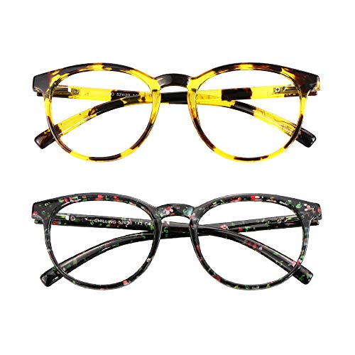 Chilling 2 Pairs Tortoise+red Floral