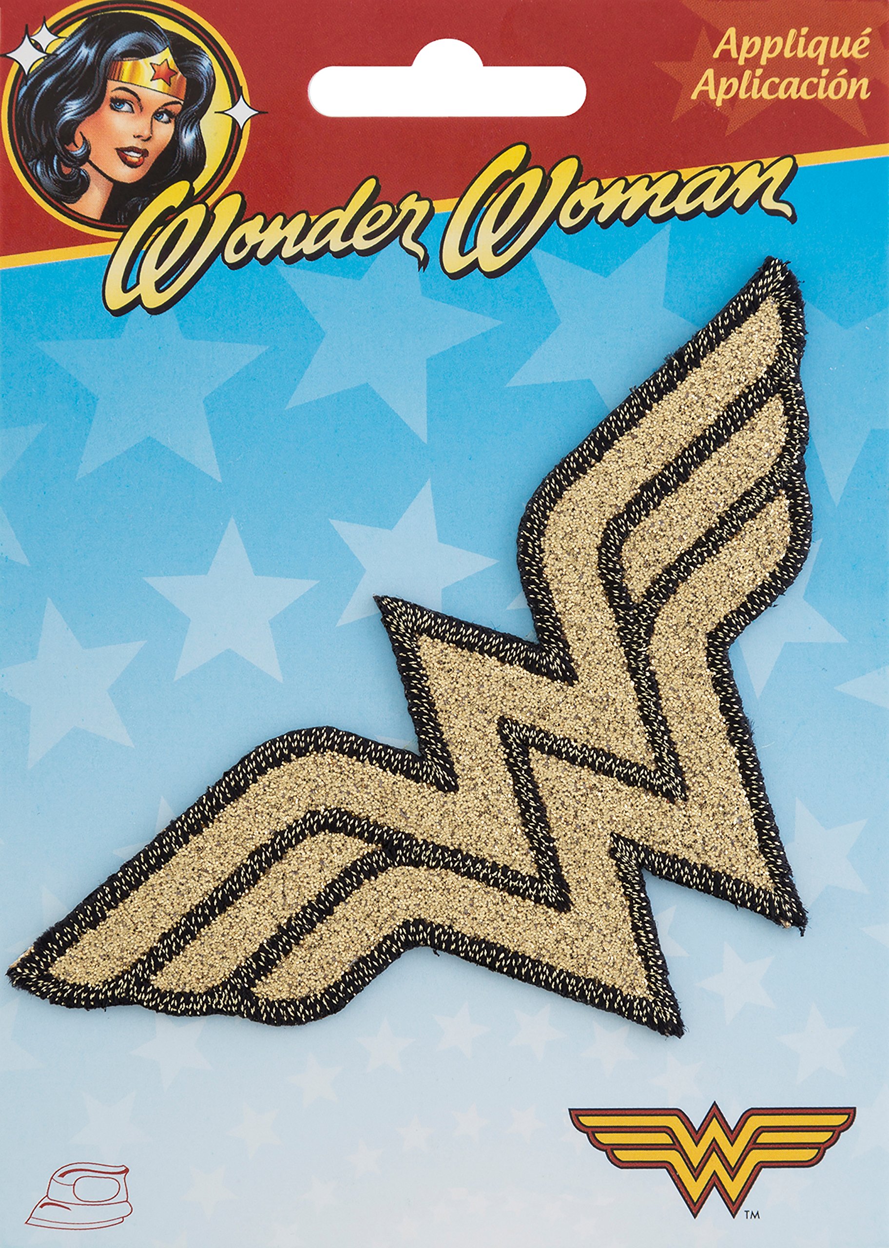 Wonder Woman DC Comics Iron-On Applique Patch - Superhero Costume Emblem for DIY Crafts, Cosplay & Jacket Decoration | Perfect for Halloween, Comic Con & Superhero Fans