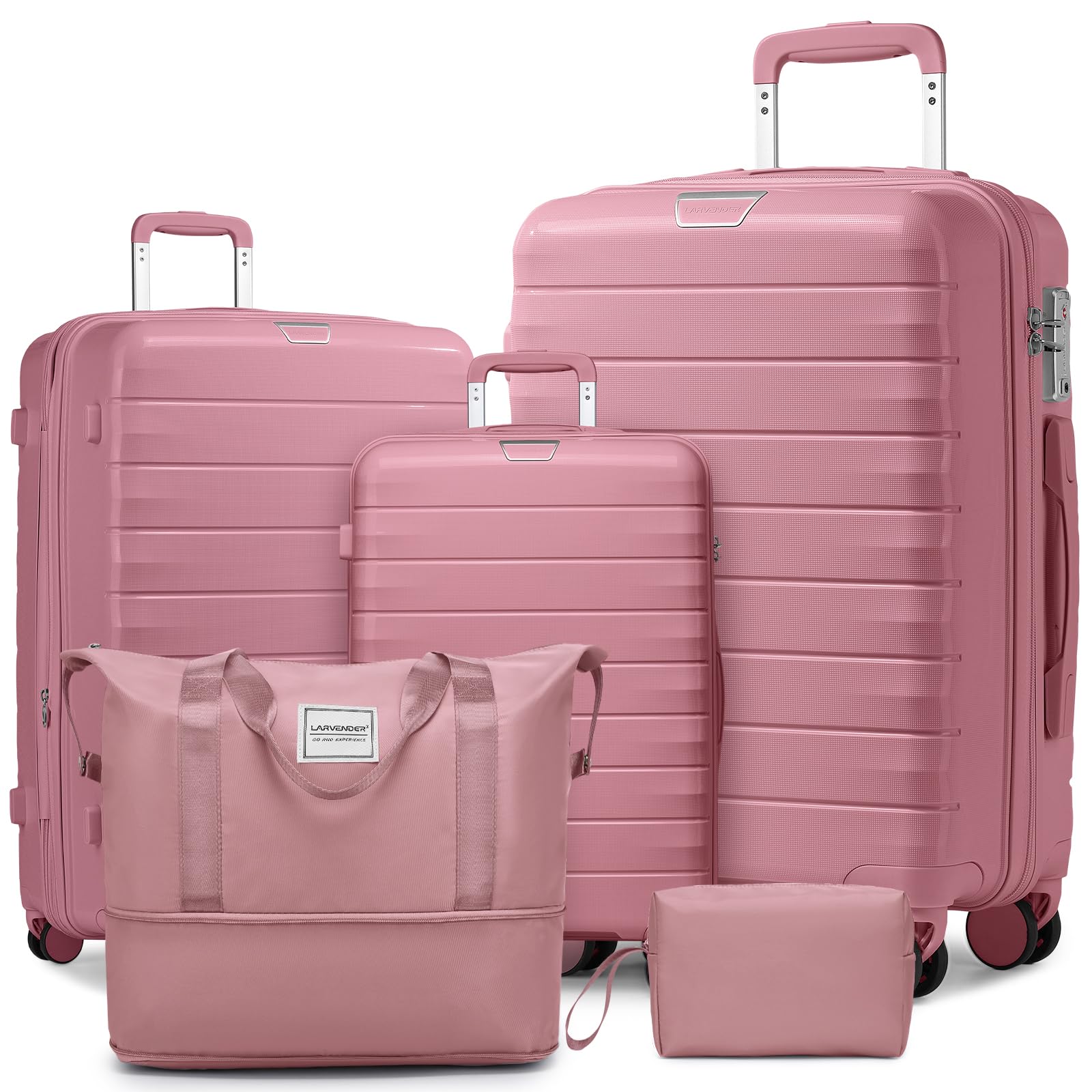 5-Piece Lavender Luggage Set with Duffel Bag - 28