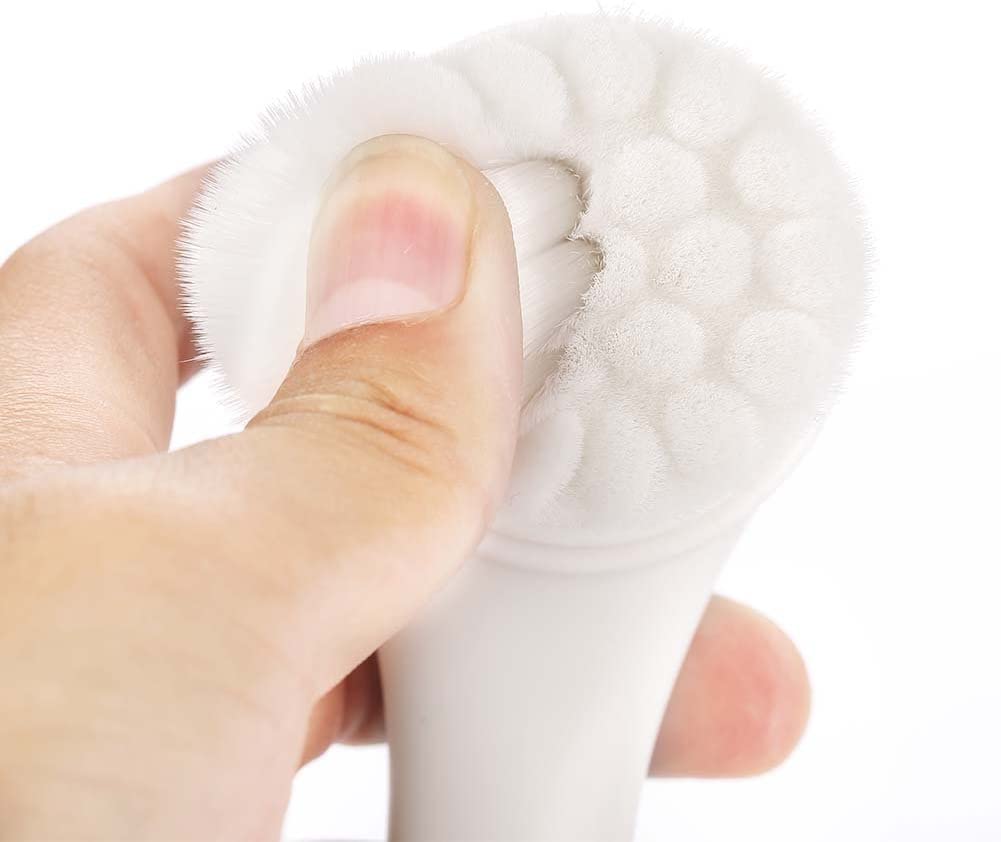TCCO ENTERPRISE 2-in-1 Manual Facial Cleansing Brush | Silicone Face Scrubber & Massager for Deep Pore Cleansing & Exfoliation | Perfect for Daily Skincare Routine & Spa-Like Facial at Home