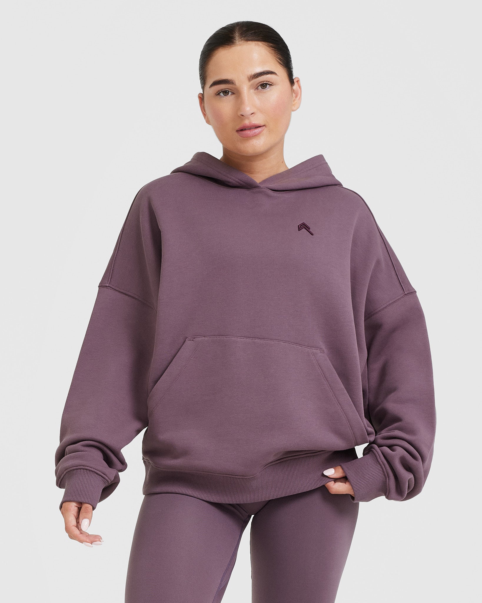 Vintage Purple Oversized Hoodie for Women - Cozy All Day Wear for Casual Outfits, Lounge & Street Style