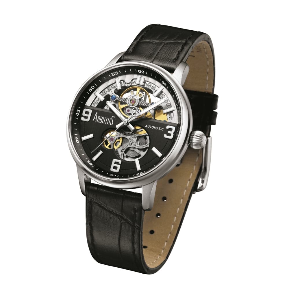 ARBUTUS EXPEDITION AR1809SBB Men's Waterproof Sports Watch - Durable Stainless Steel Analog Wristwatch for Outdoor, Hiking & Adventure Enthusiasts