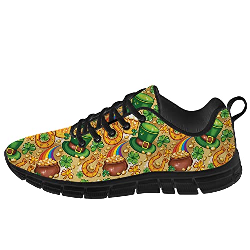 Ciadoon Shamrock Trail Running Shoes for Men & Women - Lightweight Tennis Walking Sneakers, Casual Sports Shoes for Outdoor Hiking & Gym Workouts - Perfect Gift for Boys & Girls