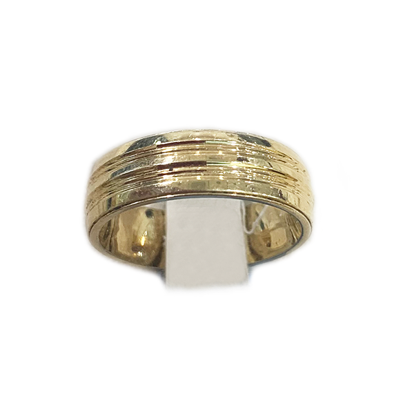14K Yellow Gold Men's Wedding Band Ring - Classic Comfort Fit for Everyday Wear & Special Occasions