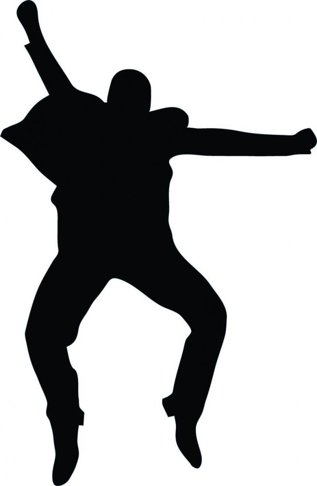 Freestyle Break Dance Silhouette Wall Decal - Peel & Stick Wall Sticker (72