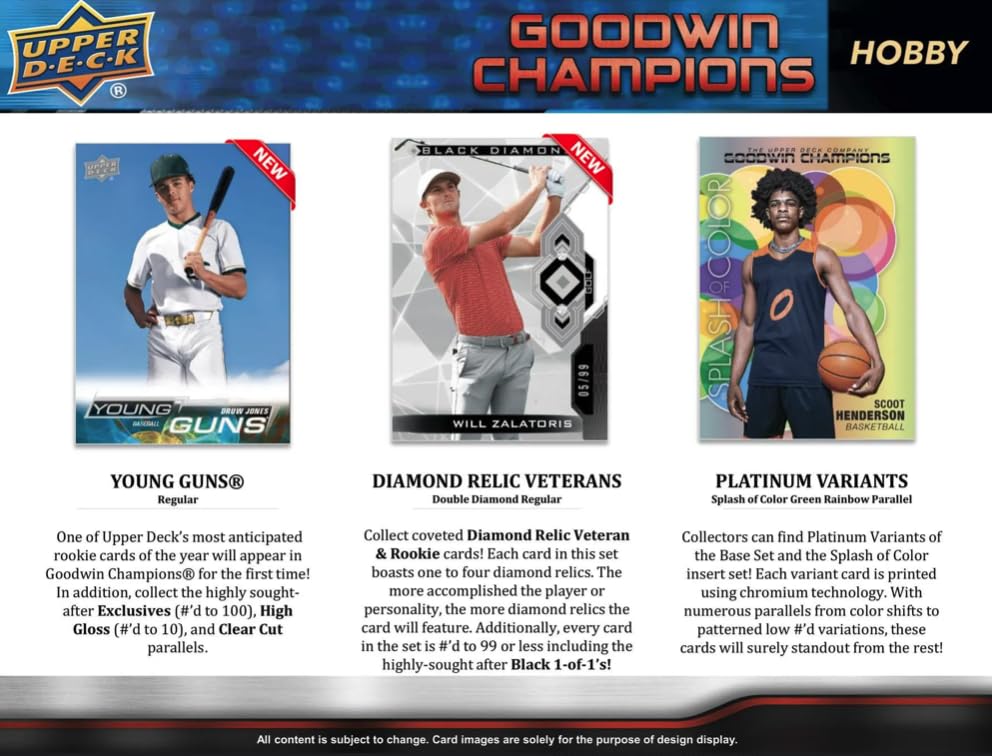2023 Goodwin Champions Baseball Trading Cards Hobby Box - 18 Packs (5 Cards Each) | Collectible Sports Cards for Trading & Investment | Perfect for Card Collectors, Fantasy Sports Fans & Gift Giving