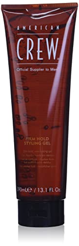 American Crew Men's Firm Hold Hair Gel - Non-Flaking Styling Gel for Strong Hold & Shine, 13.1 Fl Oz - Perfect for Professional Styling, Everyday Use & Special Occasions