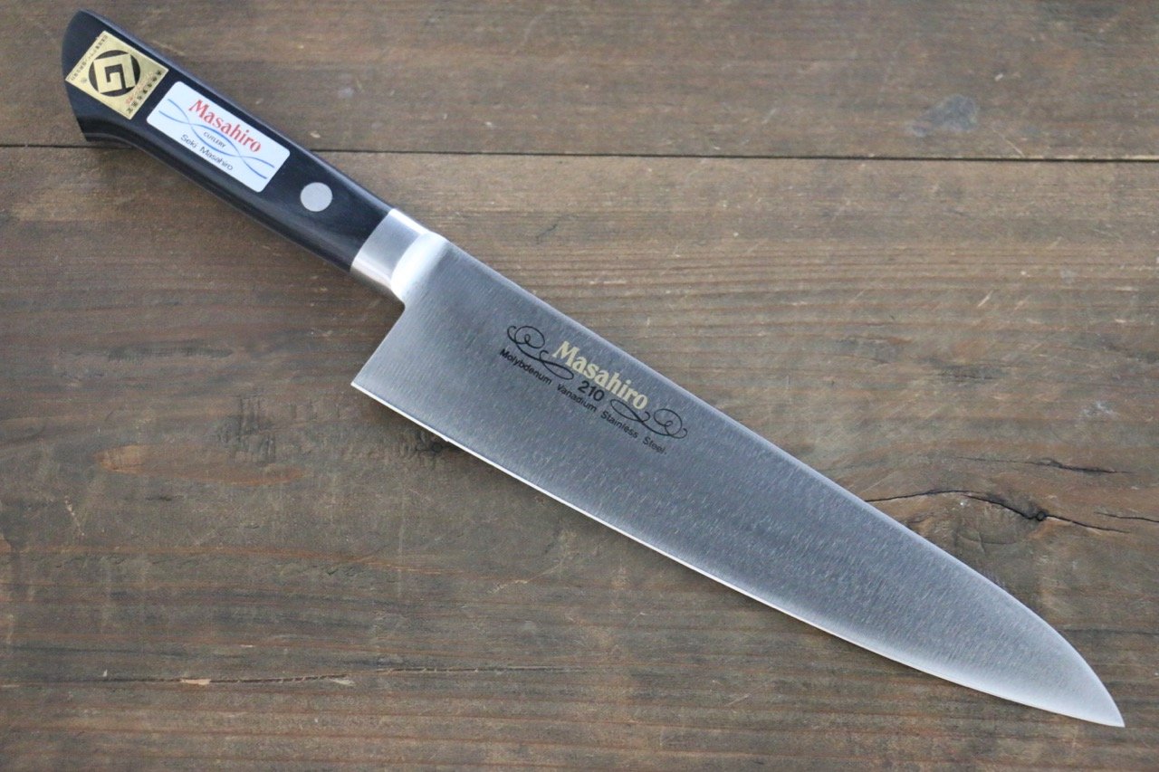 Masahiro Molybdenum Gyuto Japanese Chef Knife - 8 Inch Professional Kitchen Knife for Slicing, Dicing & Chopping - Perfect for Home Cooks & Professional Chefs