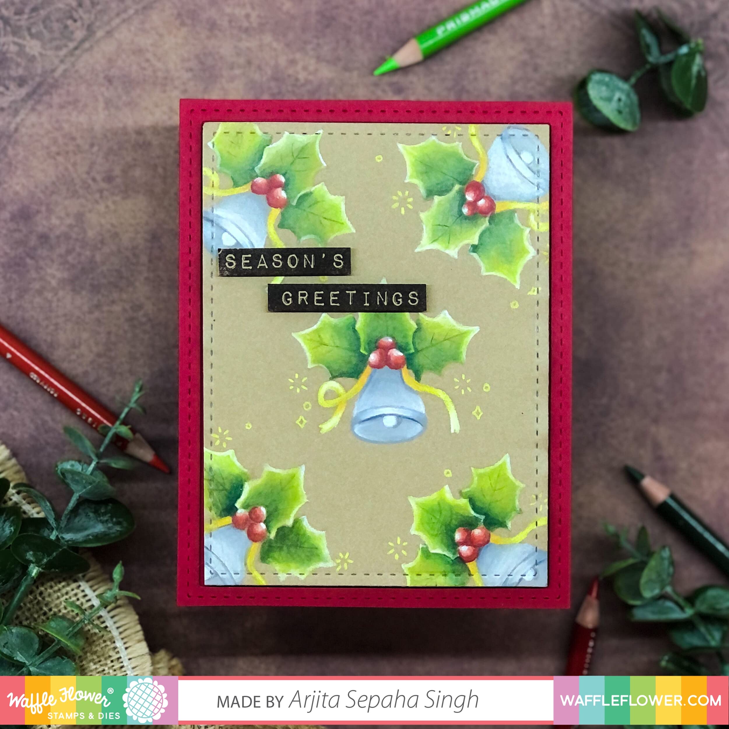 Waffle Flower Nesting Stitched Rectangles Die Set for Card Making, Scrapbooking, and DIY Paper Crafts – Perfect for Handmade Greeting Cards and Home Decor Projects