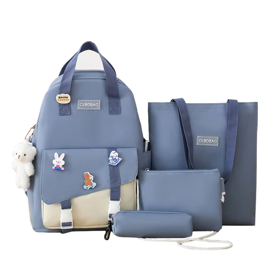 Cute Kawaii Backpack Set for Girls - School Backpack, Travel Backpack & Laptop Bag | Perfect for School, College, Travel & Daily Use