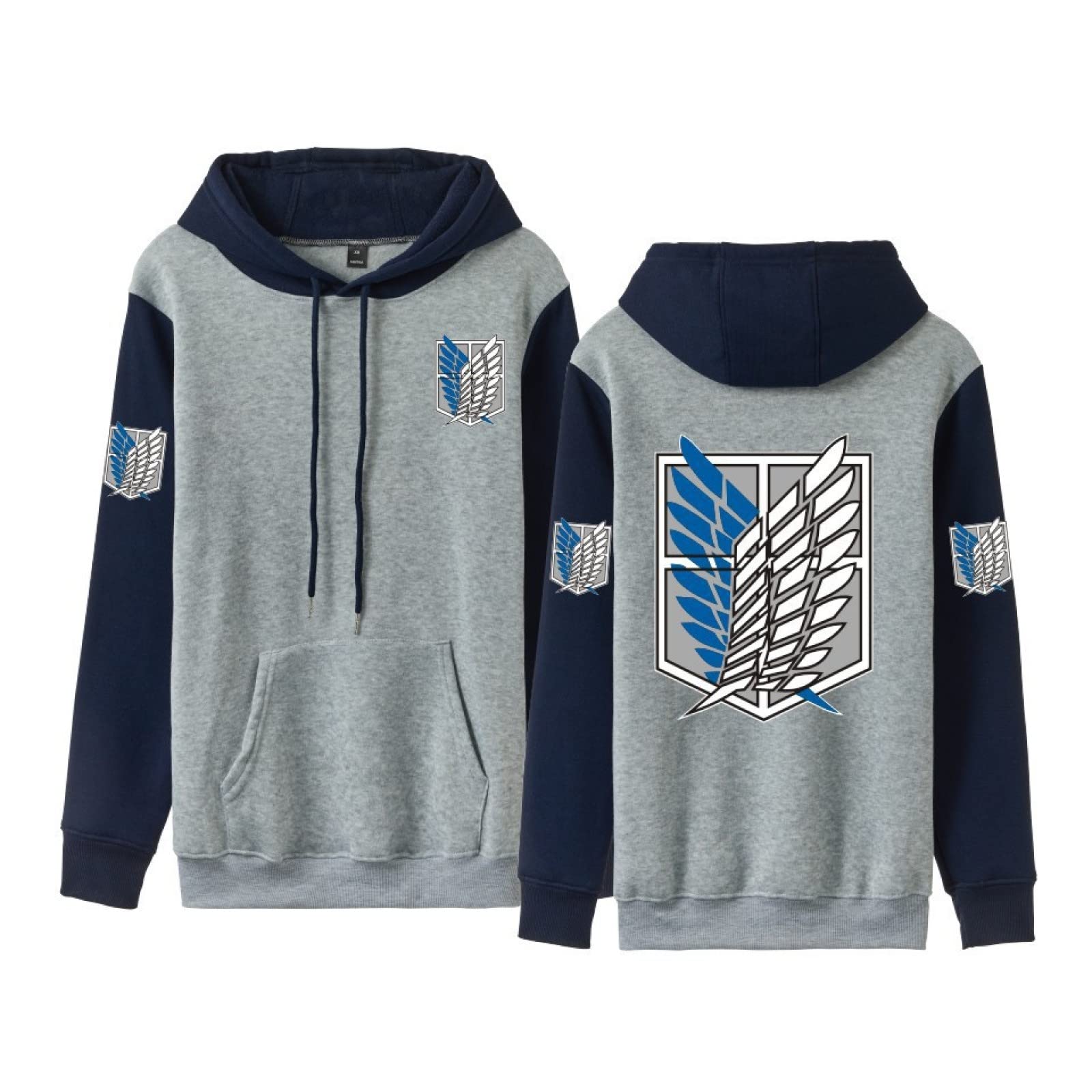 Attack On Titan Anime Hoodie for Boys - Casual Pullover Sweatshirt with Cool Graphic Design | Perfect for Cosplay, Anime Conventions & Everyday Wear