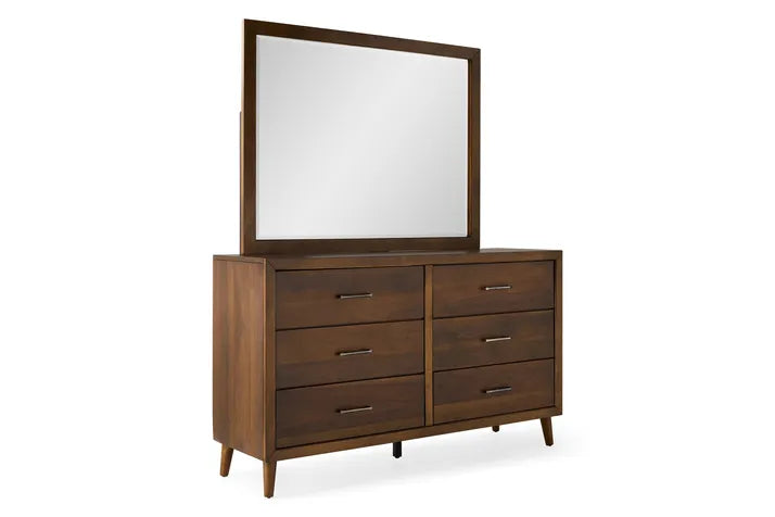 Stylish Mackenzie Dresser with Mirror - Modern Bedroom Furniture for Storage & Organization | Perfect for Home Decor & Bedroom Makeover