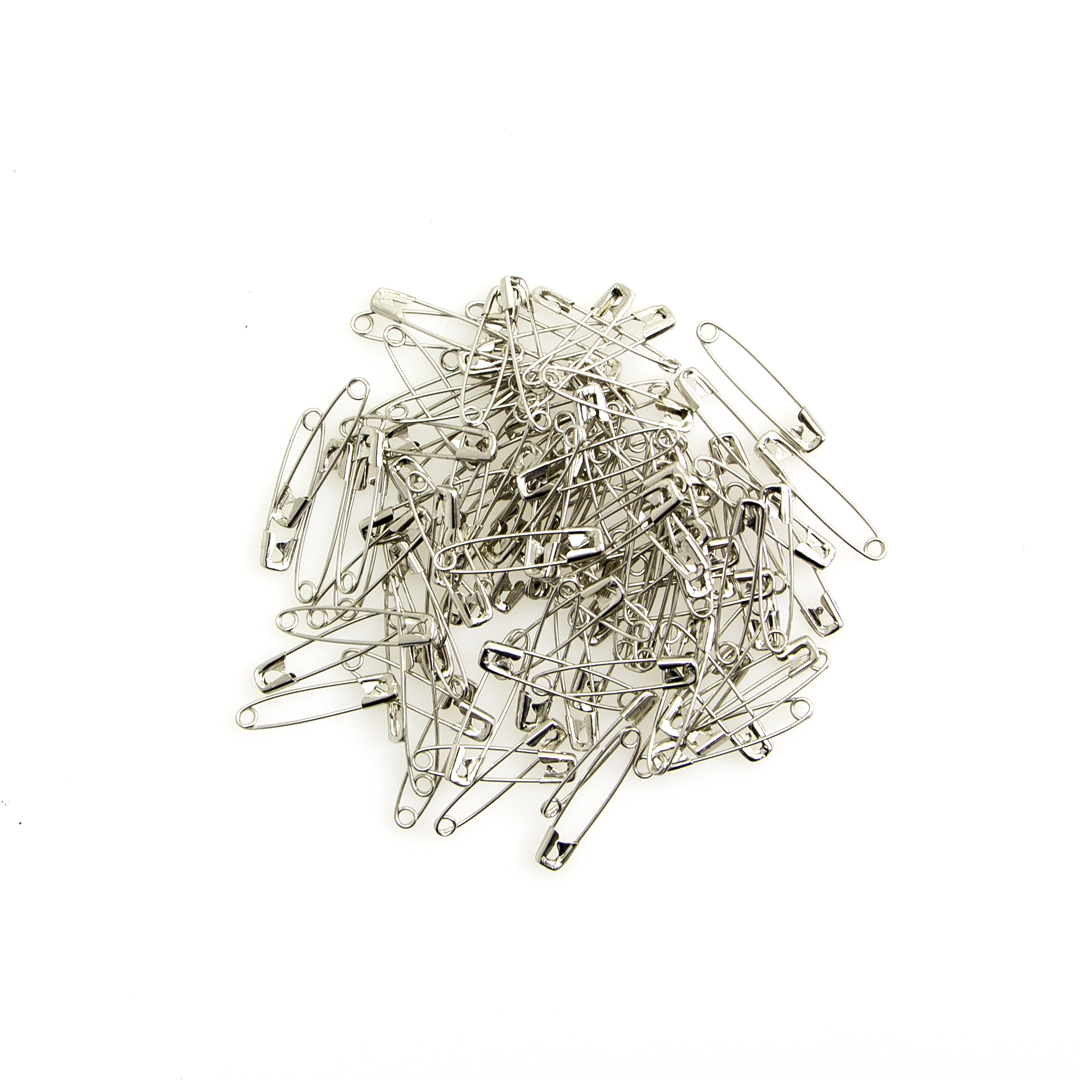 Victor Safety Pins Bulk Pack of 100 - Heavy Duty Stainless Steel Pins for Sewing, Crafts, Diapers & Emergency Repairs