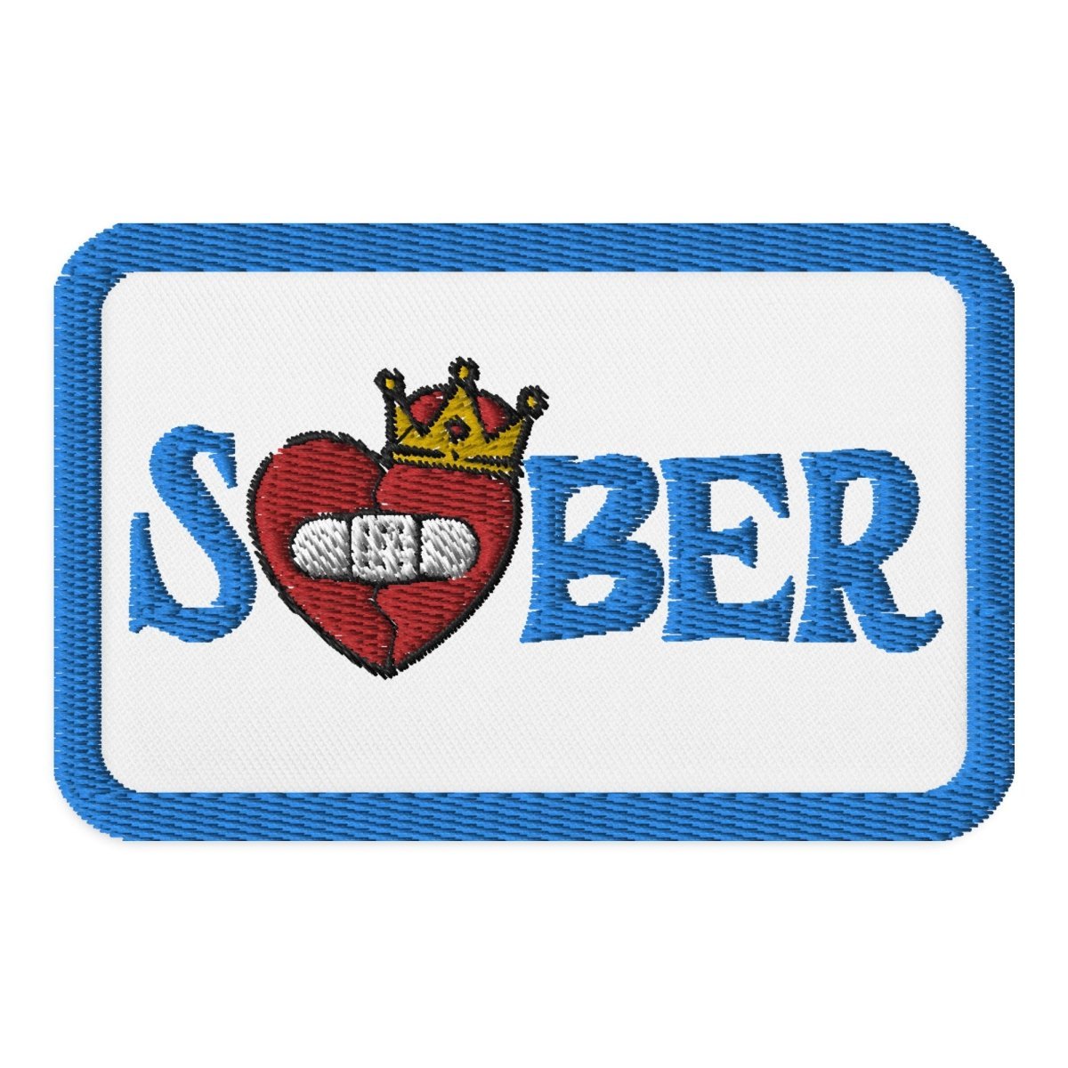 Sober Royalty Patch Pack (3 Pack) – Motivational Sobriety, Strength & Patience Patches for Recovery & Addiction Support – Perfect for AA Meetings, 12-Step Programs & Sober Living Encouragement