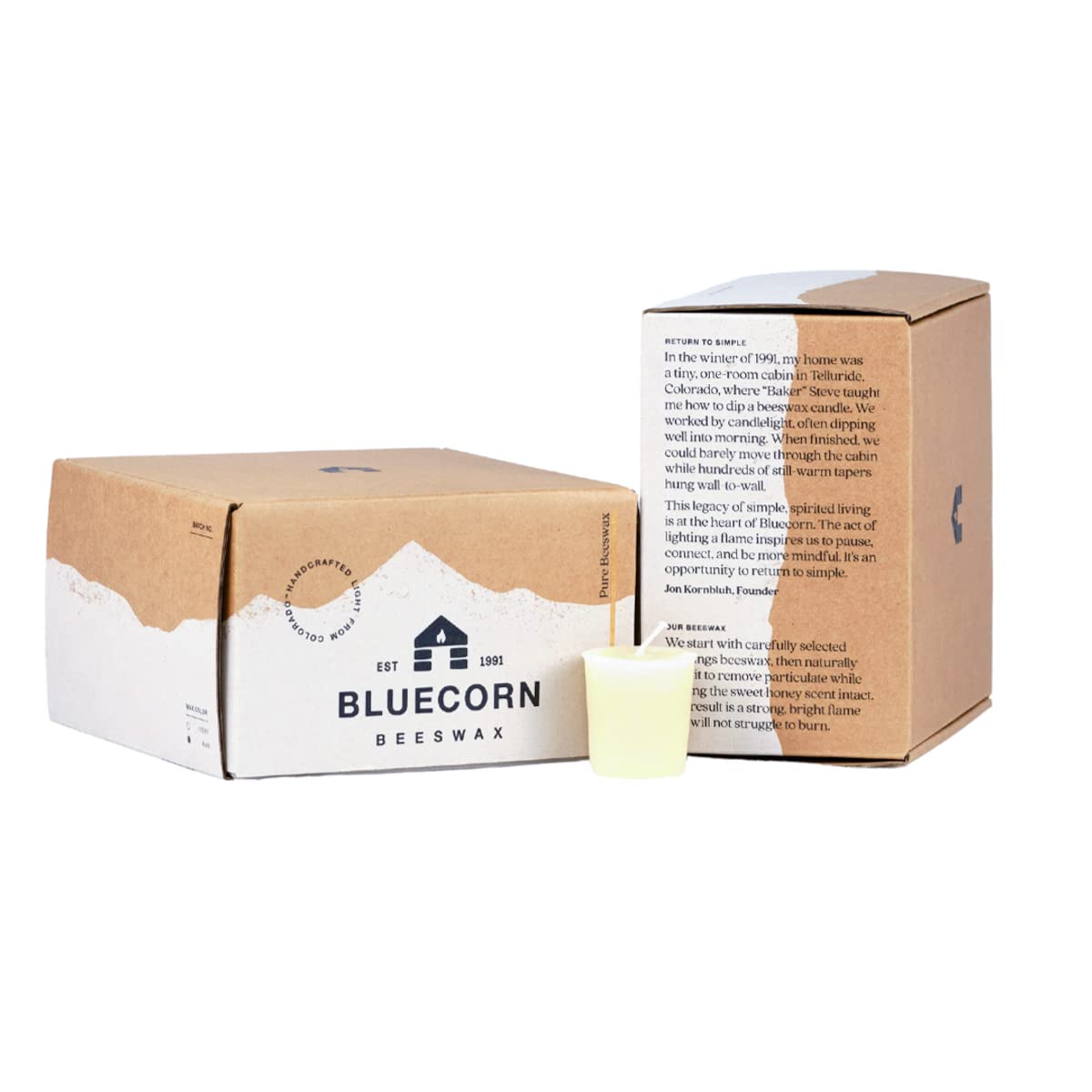 100% Pure Beeswax Votive Candles - 36 Pack Natural Unscented White Candles | Long Lasting 12+ Hour Burn | Handmade in USA | Perfect for Weddings, Home Decor & Aromatherapy