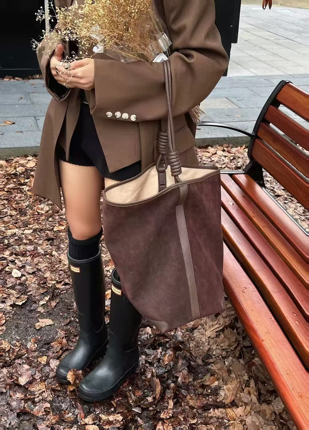 Premium Quality Suede Bucket Bag for Women - Soft Leather Crossbody Handbag with Adjustable Strap - Perfect for Travel, Shopping & Everyday Use