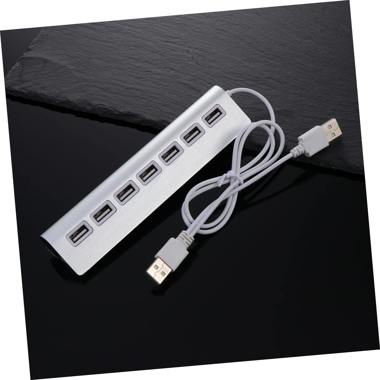 Jojofuny 7-in-1 USB C Hub for Laptop & Computer - USB 3.0 Splitter Adapter with 4 Ports, HDMI, SD/TF Card Reader - Perfect for MacBook, Dell, HP, Office & Travel Use
