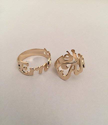 Personalized Name Ring for Women - Custom Initial Ring with Engraving - Perfect for Birthdays, Anniversaries & Gifts