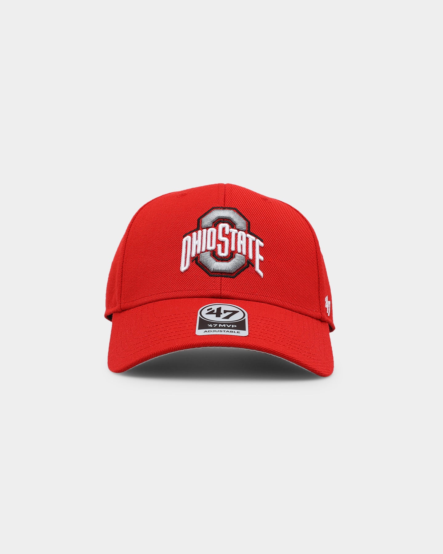 47 Brand Ohio State Buckeyes '47 MVP Adjustable Strapback Hat - Red | NCAA College Fan Gear for Football Games & Tailgating