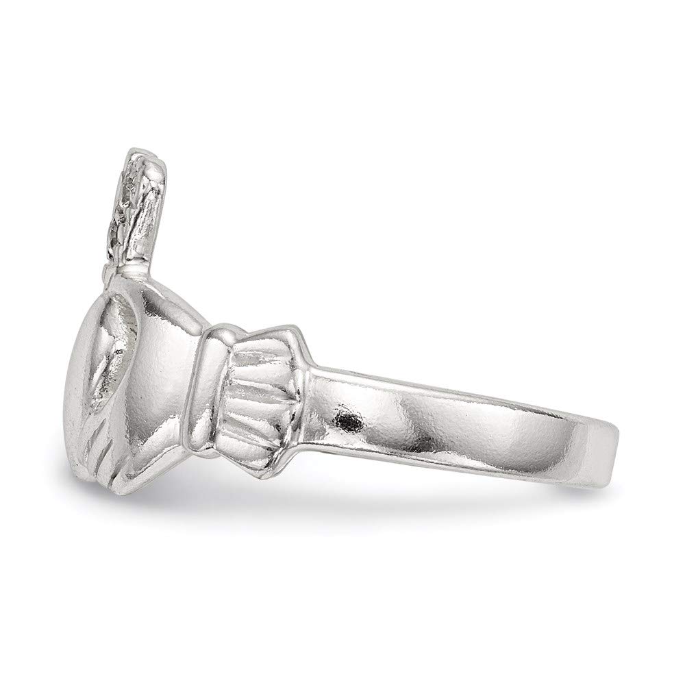 925 Sterling Silver Cubic Zirconia Claddagh Ring for Women - Elegant Irish Love Knot Jewelry - Perfect Gift for Her, Anniversary, Valentine's Day & Special Occasions