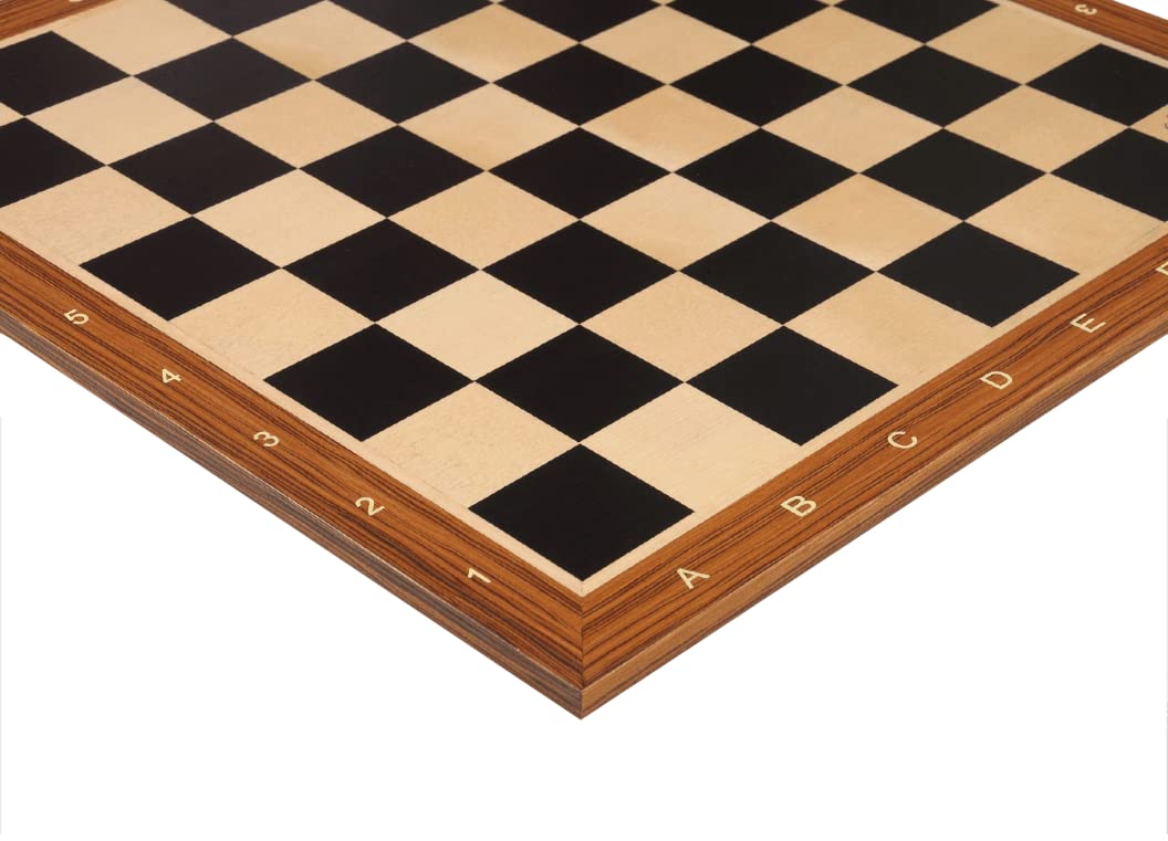 Premium Black Anegre & Maple Wooden Chess Board - 2.25