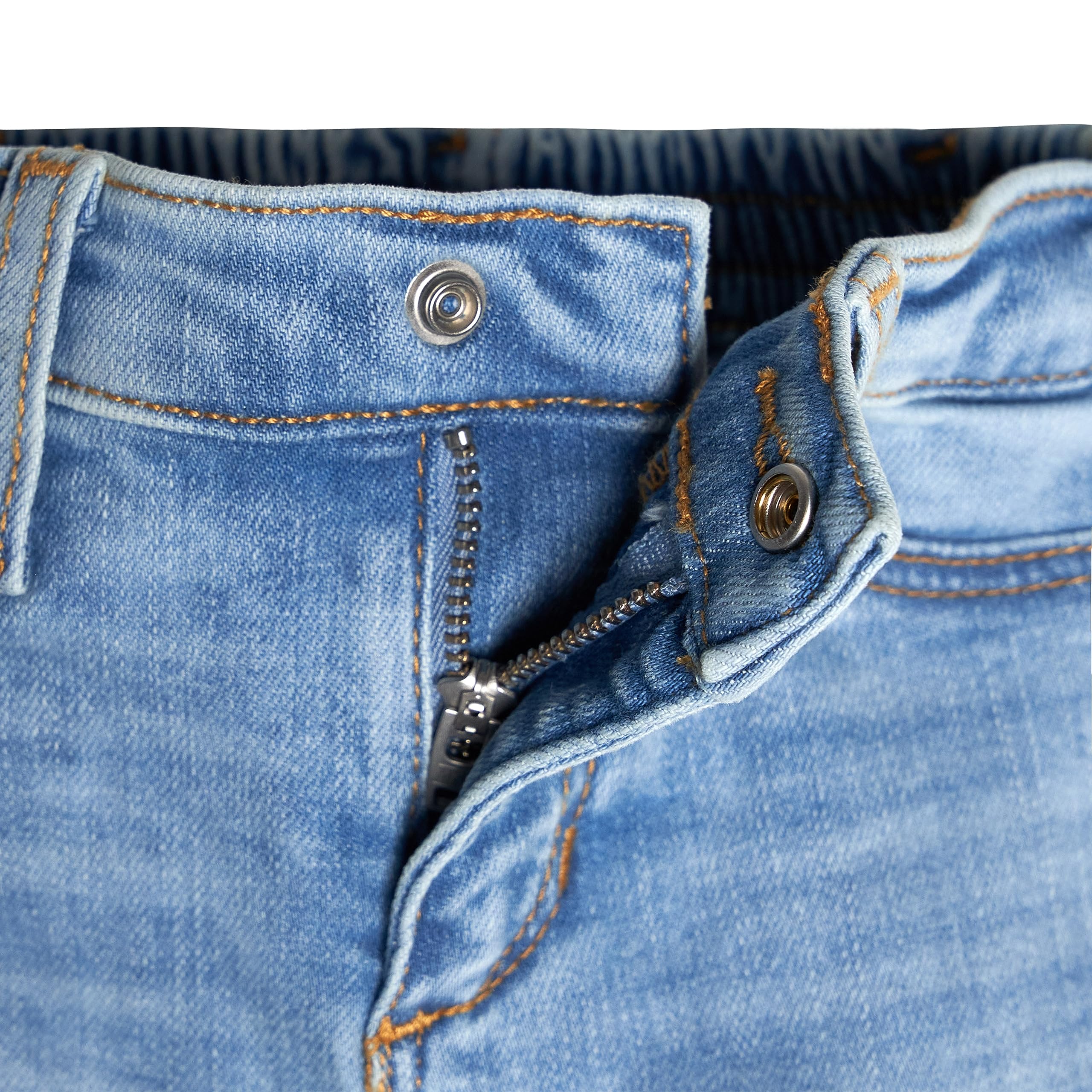 Gerber Baby Toddler Straight Leg Stretch Denim Jeans - Soft & Comfortable for Playtime, Daycare & Everyday Wear