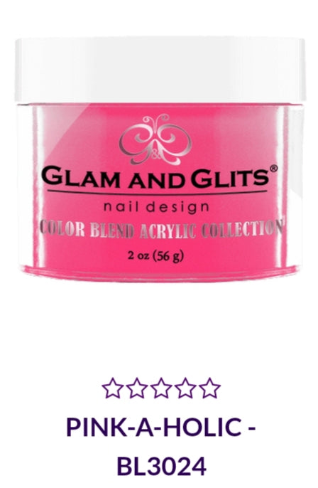 Glam and Glits Color Blend Collection Vol.1 - BL3024 - 2 oz Pink A Holic Nail Polish - Perfect for Manicures, Pedicures & Nail Art Designs