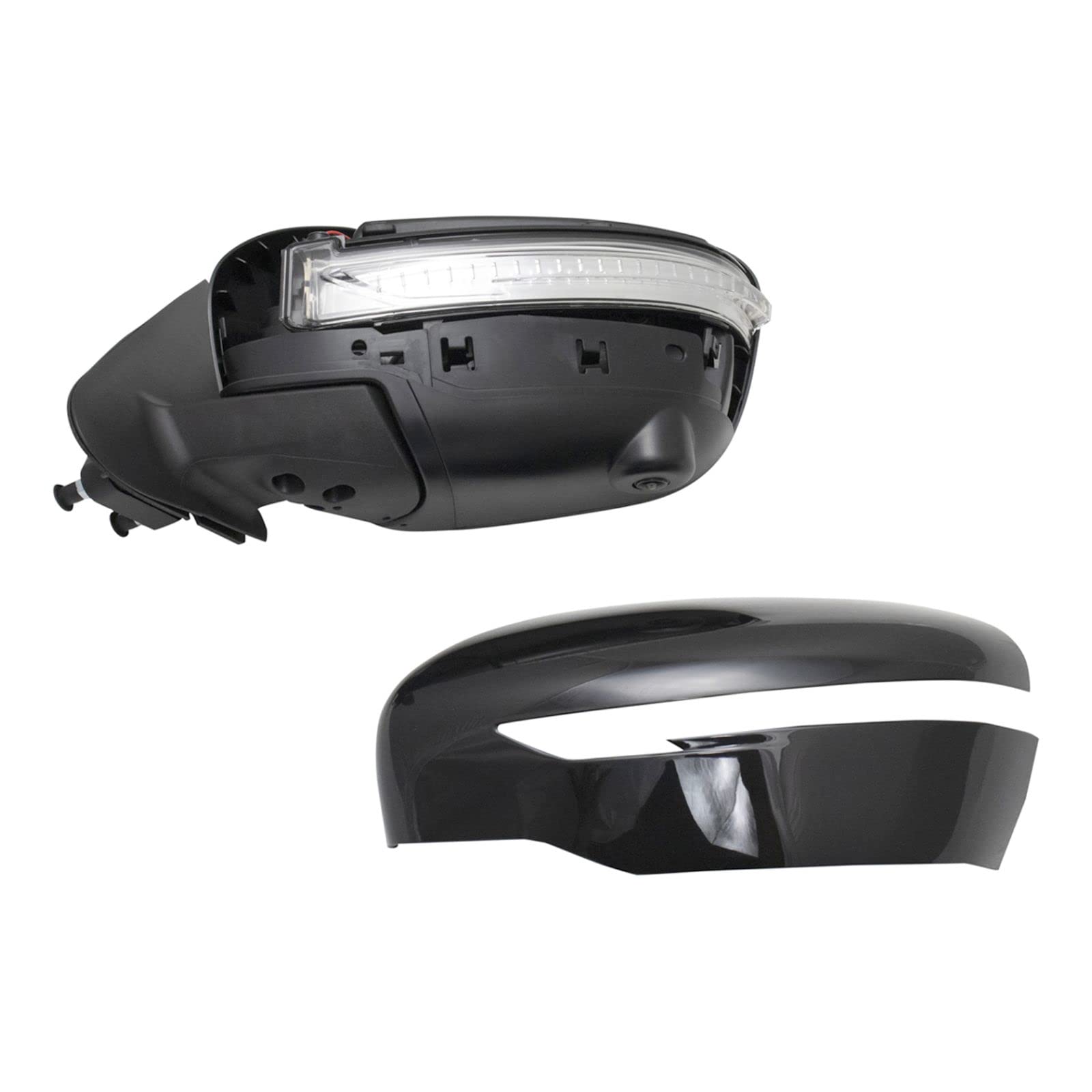 Power Heated Turn Signal Side Mirror Pair with Camera - Paint to Match for Nissan Juke | Enhanced Safety & Style for Night Driving & Parking