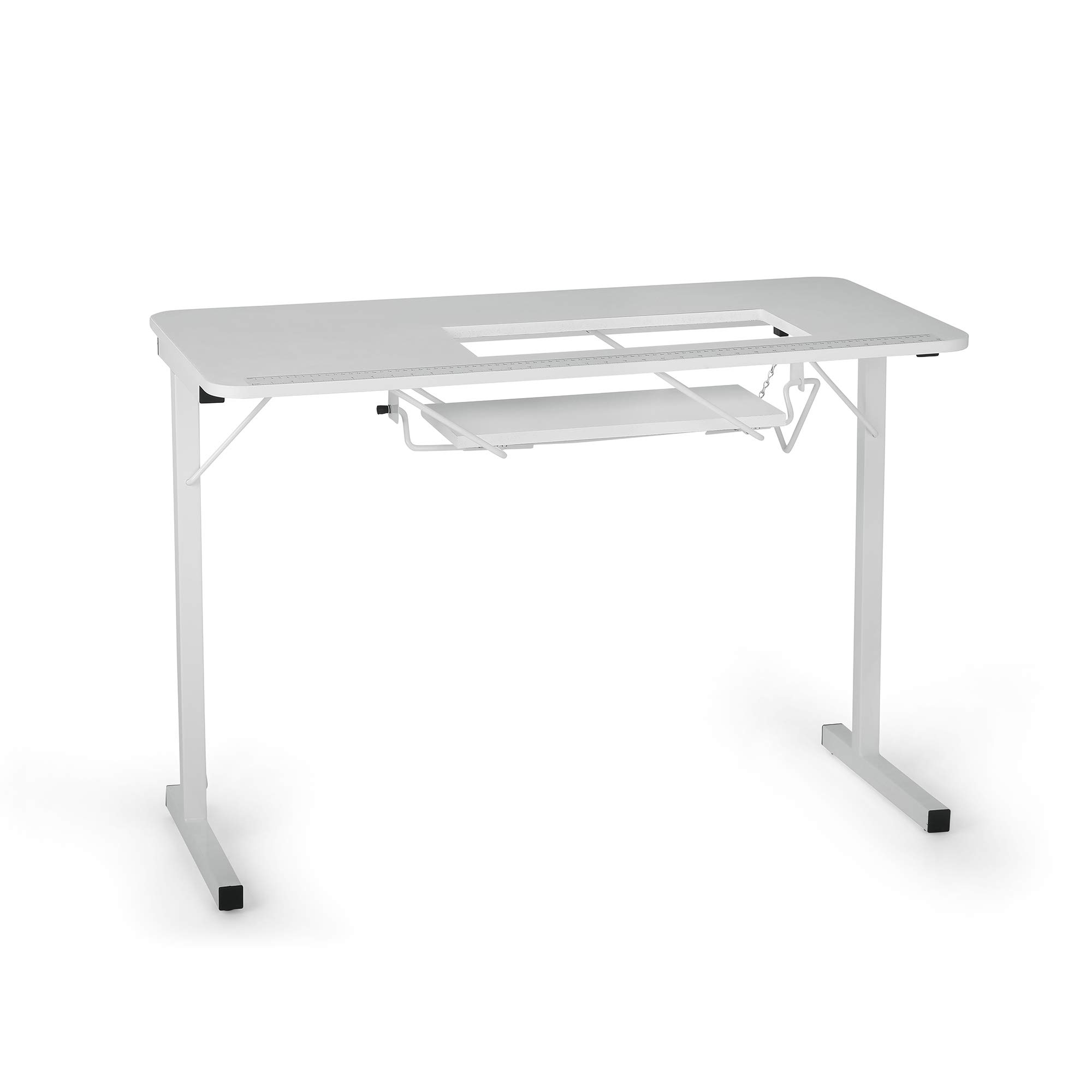 Arrow 601 Gidget Sew-Much-More Folding Sewing Table - Portable Craft & Quilting Station with Lift Top, White Finish - Perfect for Home Sewing, DIY Projects & Small Space Craft Rooms