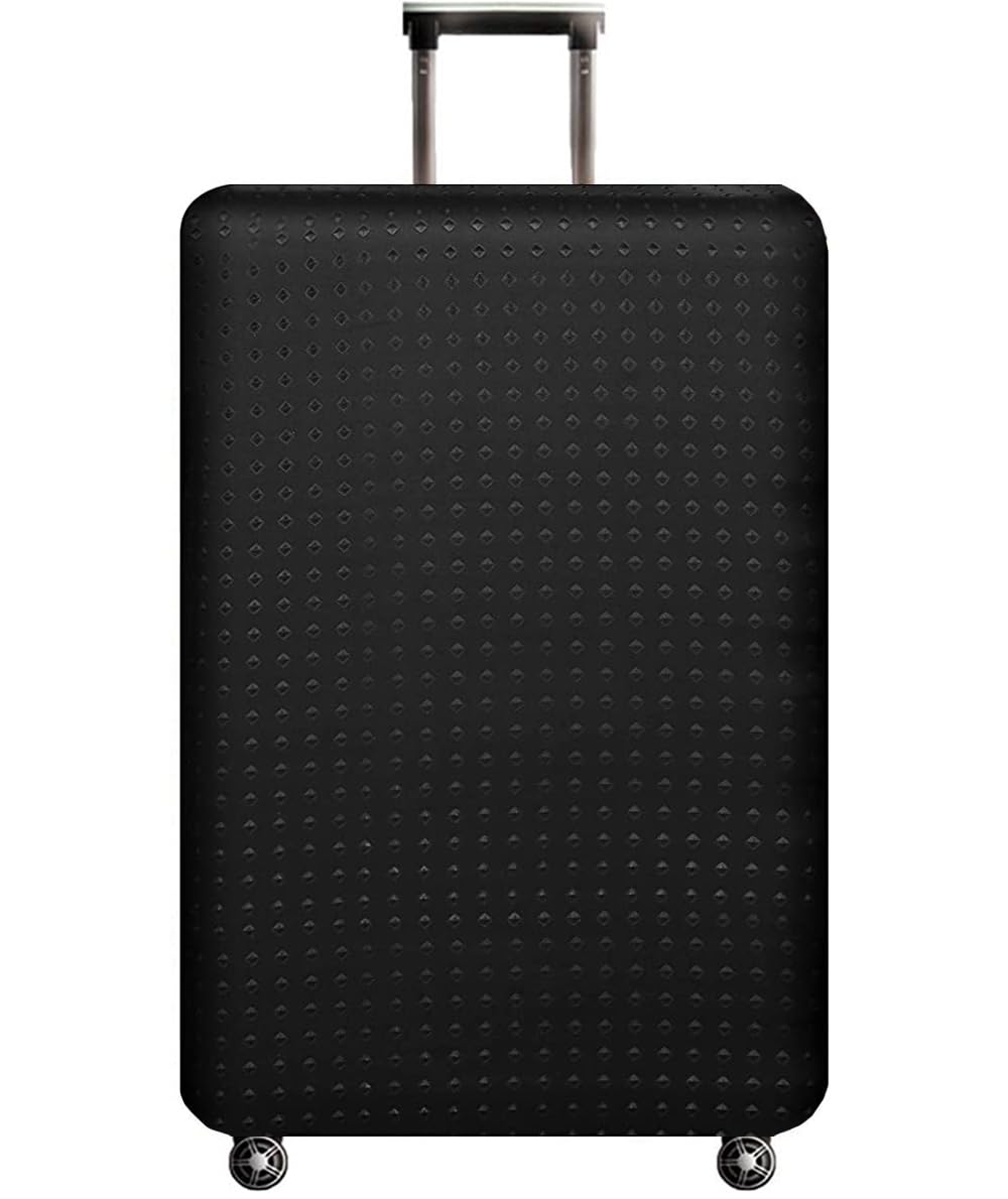 THome Washable Elastic Spandex Luggage Cover - Protective Suitcase Protector Fits 26-29 Inch Black | Durable Travel Accessory for Airlines, Vacation & Business Trips