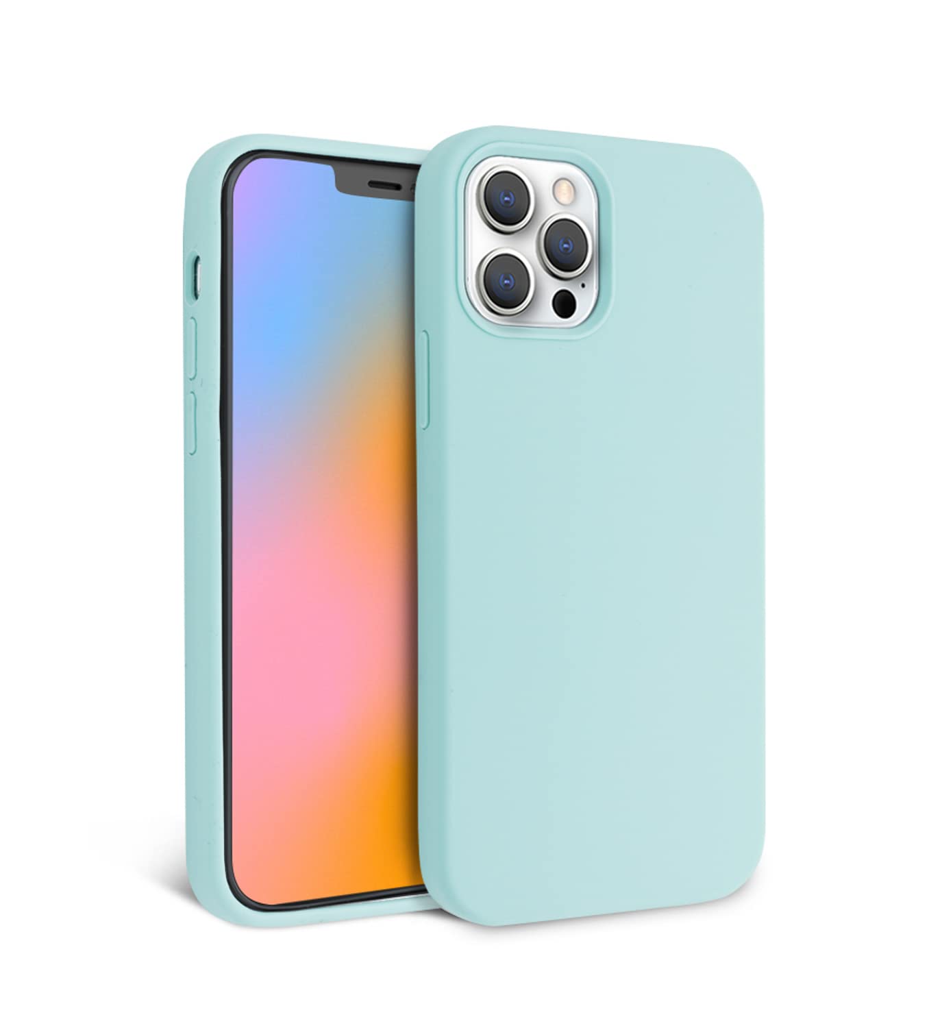 Pastel Green iPhone 13 Pro Max Case - Liquid Silicone Shockproof Phone Cover with Wireless Charging | Slim Protective Case for Apple iPhone 13 Pro Max (6.7 Inch) - Perfect for Daily Use, Travel & Outdoor Activities