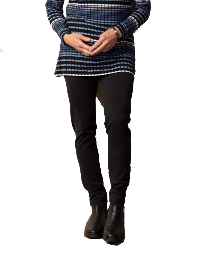 Women's Dark Wash Denim Knit Leggings - Comfortable & Stretchy Black Jeggings for Casual Wear, Yoga & Everyday Outfits (Size XLarge)