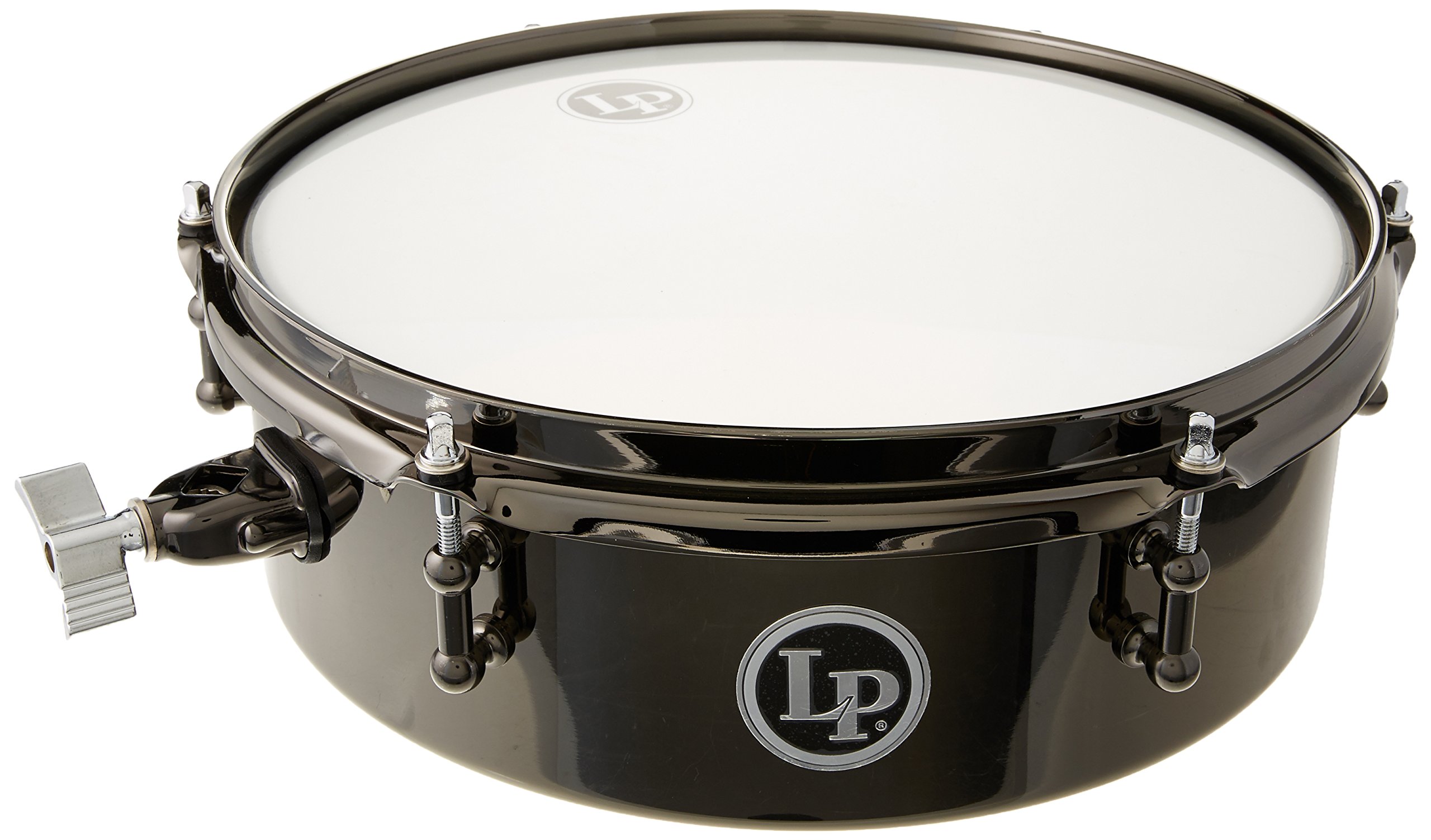 Premium LP Drum Set Timbale 4x12 Inches - Black Nickel Finish - Professional Percussion Instrument for Latin Jazz, Salsa & Live Performances